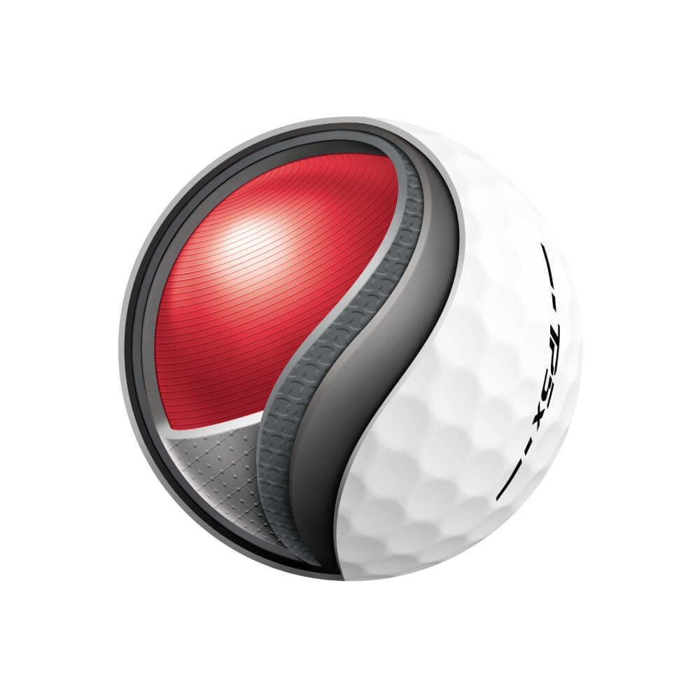 TaylorMade TP5x Golfball Hvit