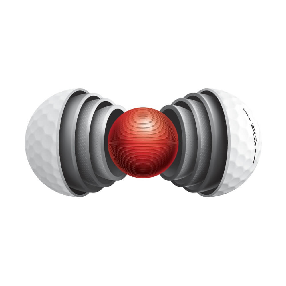 TaylorMade TP5x Golfball Hvit