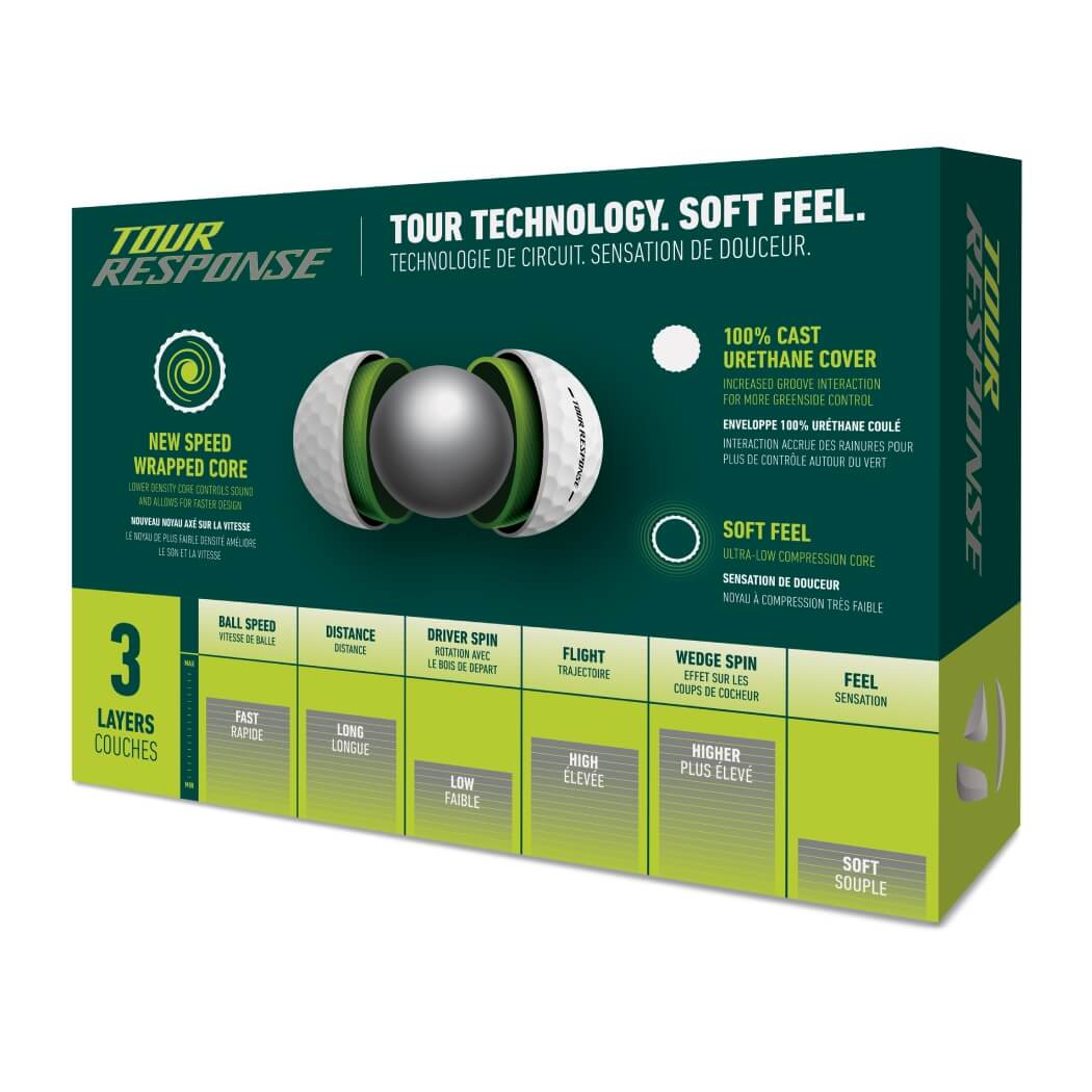 TaylorMade Tour Response Golfball Hvit