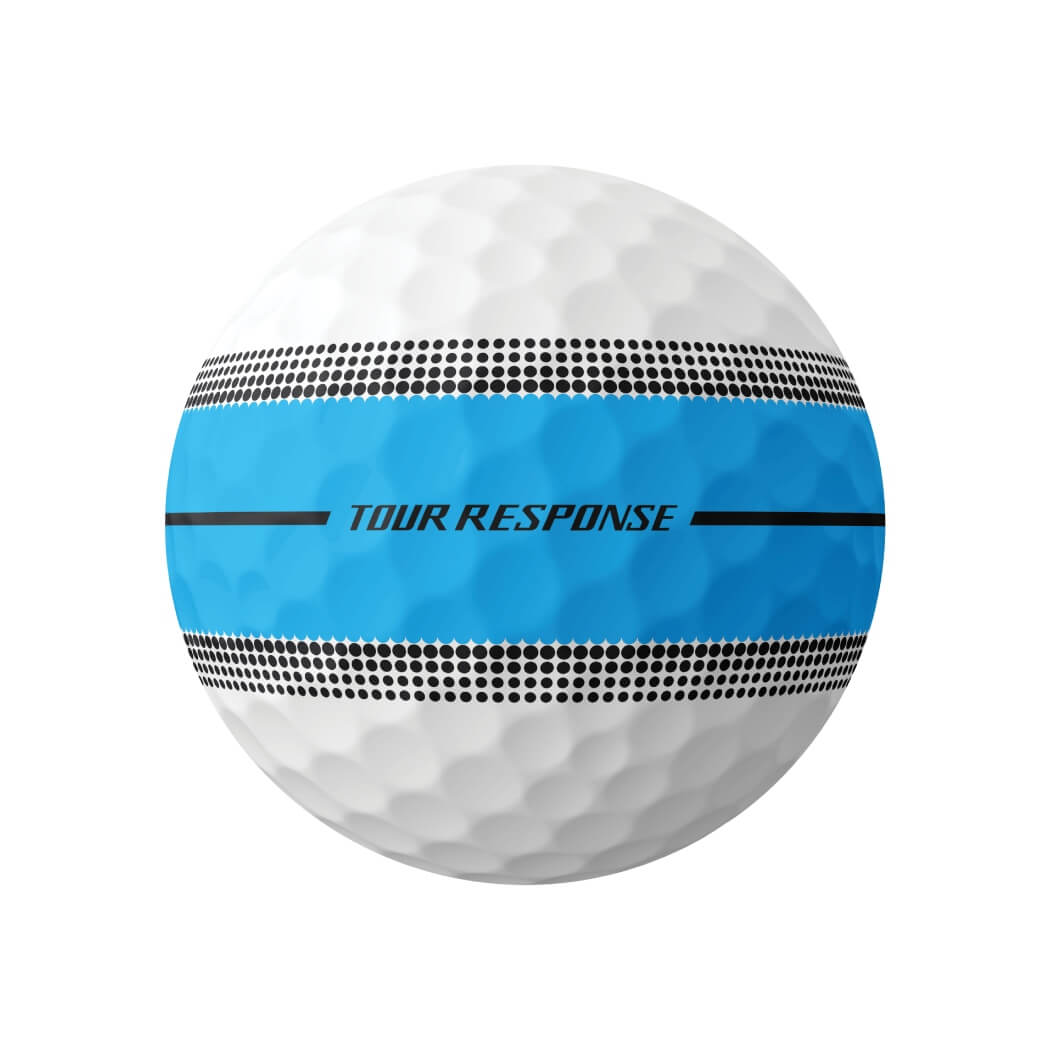 TayorMade Tour Response Stripe Golfball Hvit/Blå