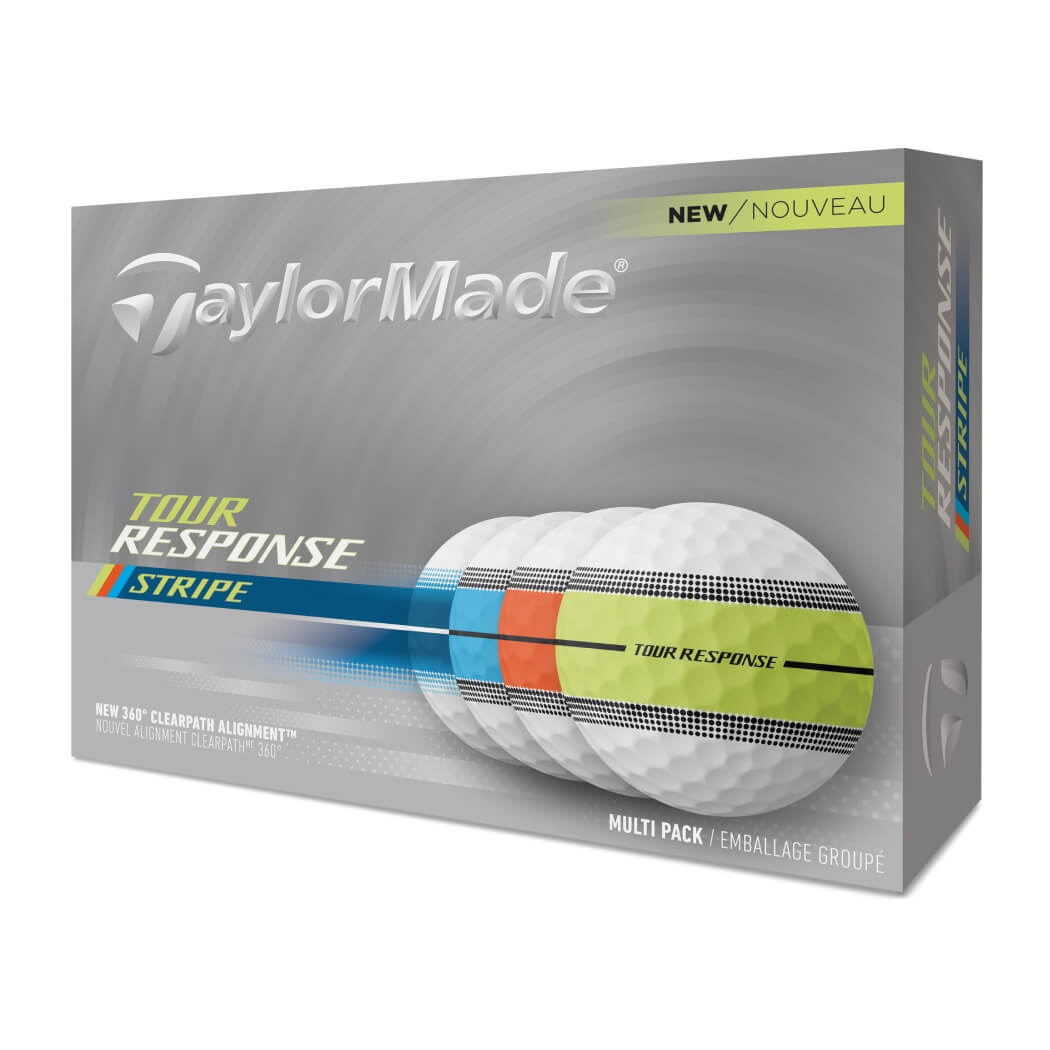 TayorMade Tour Response Stripe Golfball Multi