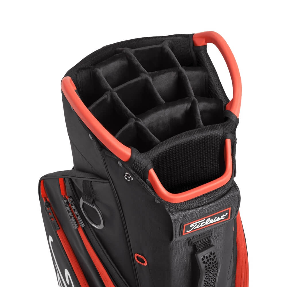 Titleist Cart 14 Trallebag Sort/Rød