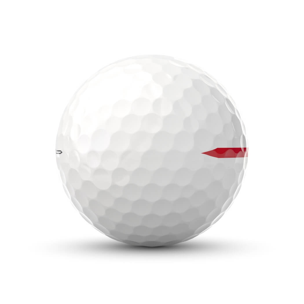 Titleist Pro V1 Performance Alignment Golfball Rød