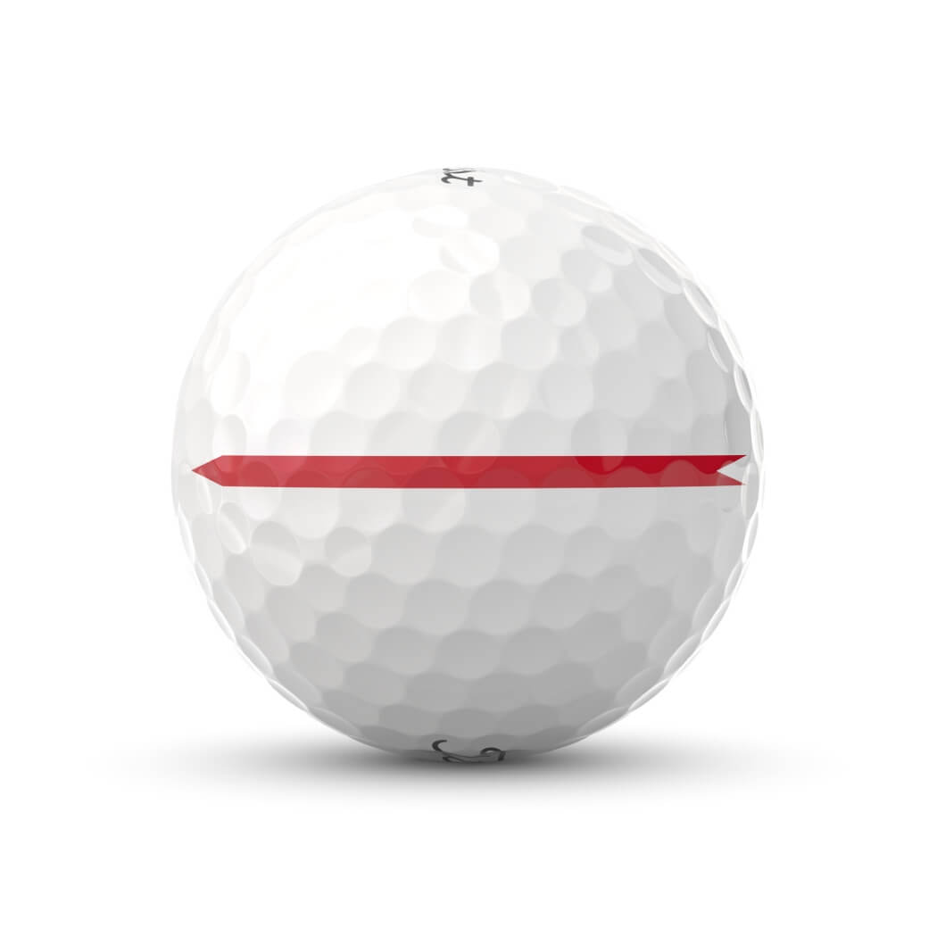 Titleist Pro V1 Performance Alignment Golfball Rød
