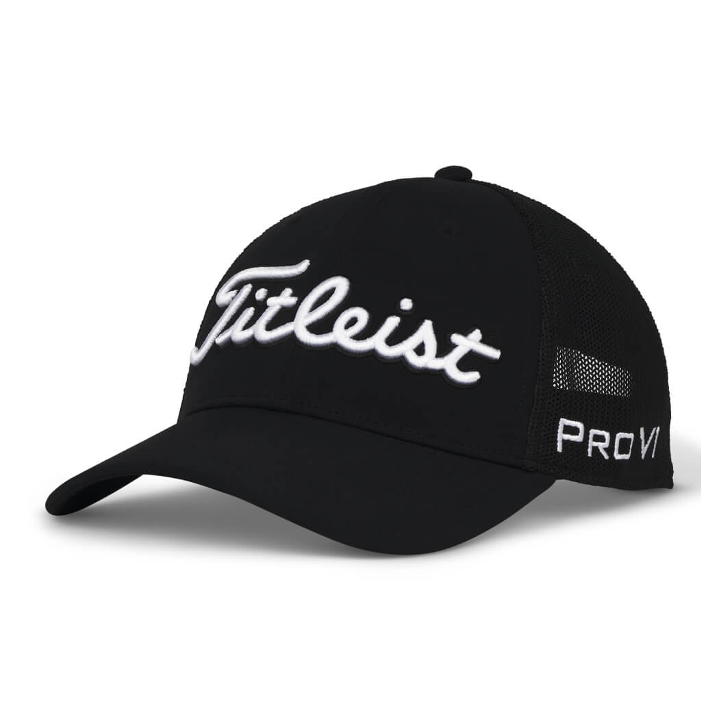 Titleist Tour Performance Mesh Caps Sort/Hvit