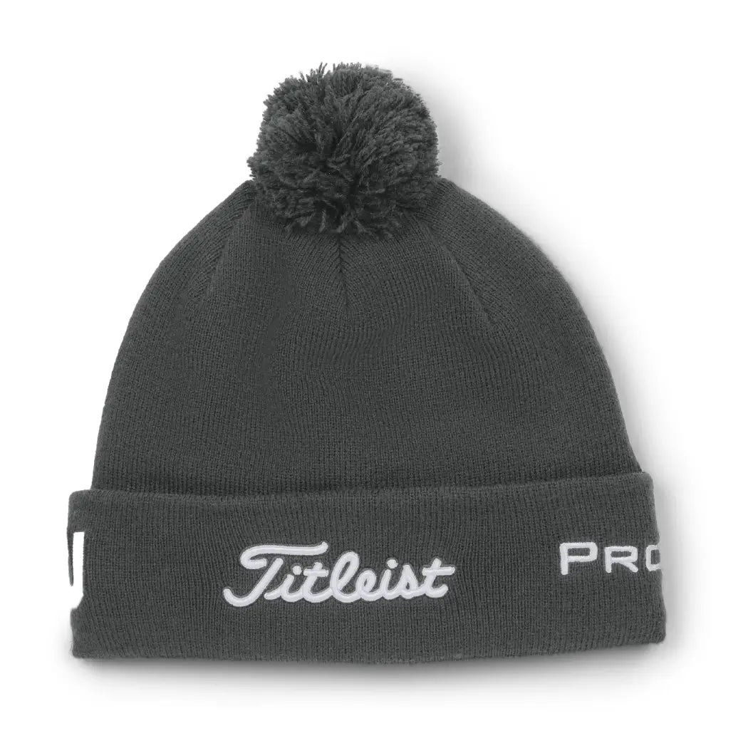 Titleist Tour Pom Beanie Grå/Hvit