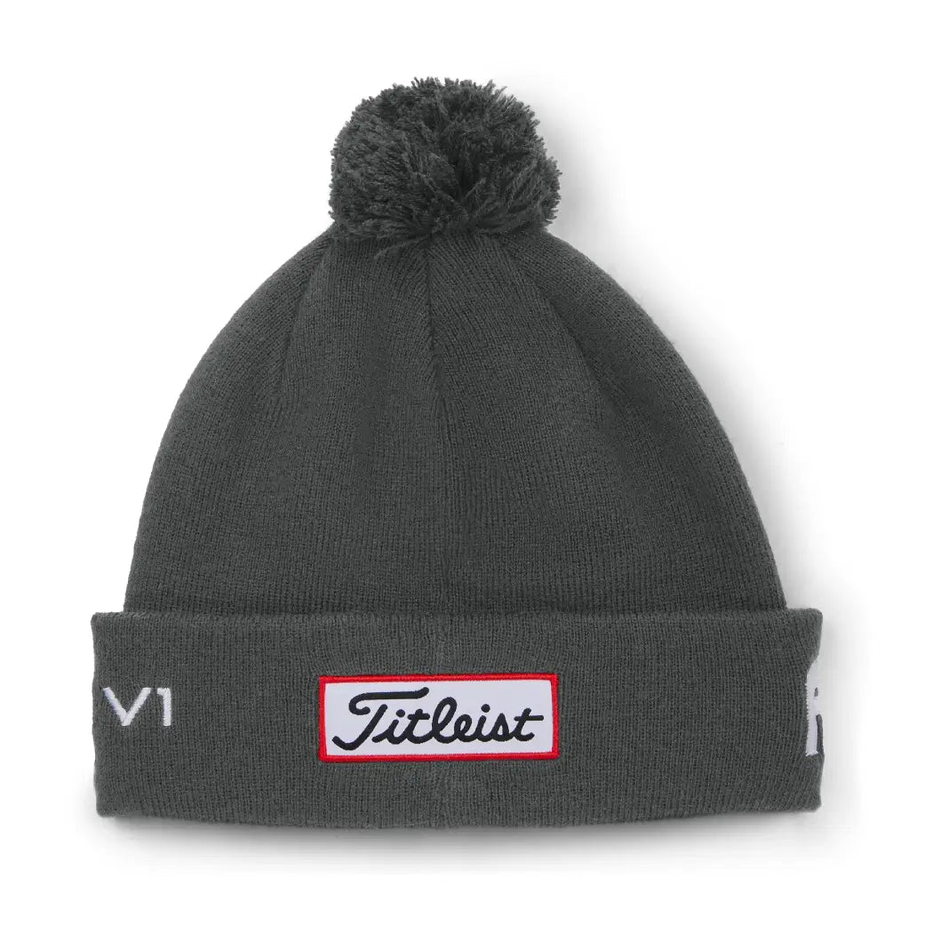 Titleist Tour Pom Beanie Grå/Hvit