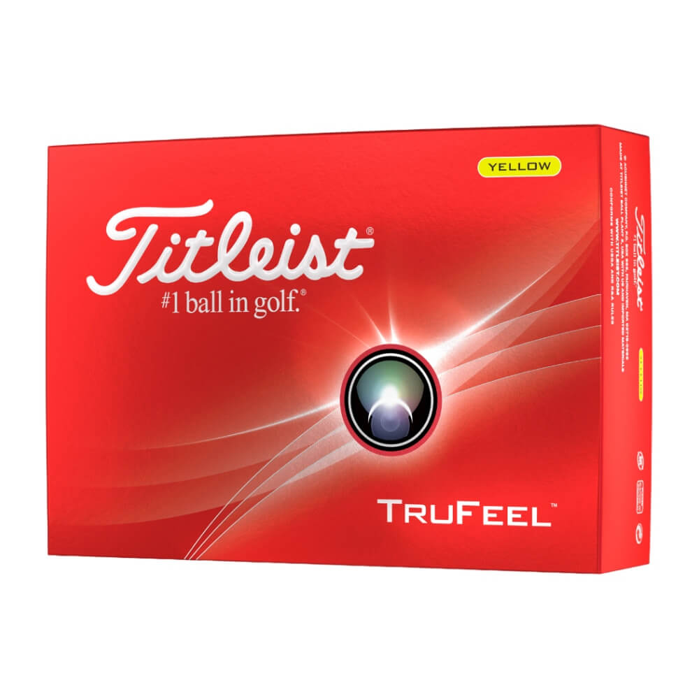 Titleist TruFeel Golfball Gul