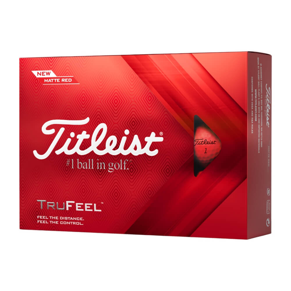 Titleist TruFeel Golfball Rød
