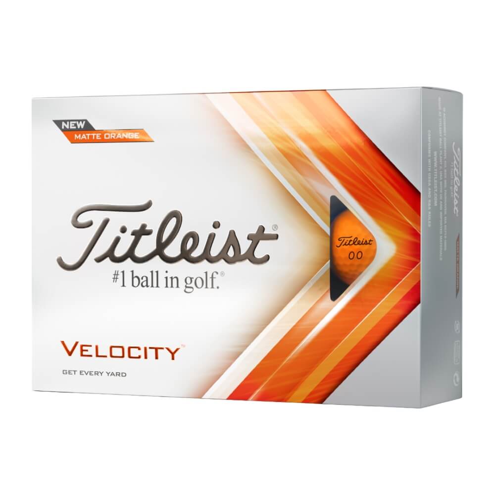Titleist Velocity Golfball Orange