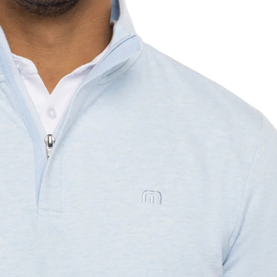 Travis Mathew Cloud Quarter Genser Herre Grå