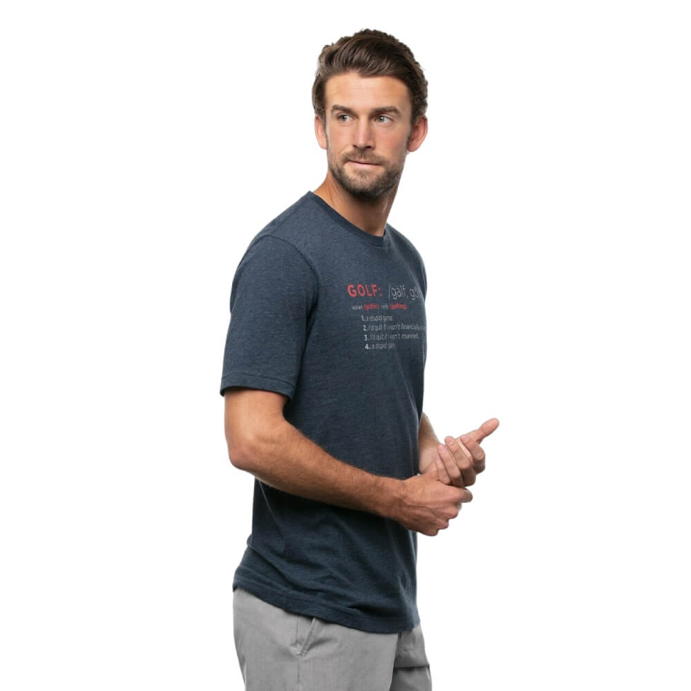 Travis Mathew Trail Magic T-Skjorte Herre Navy