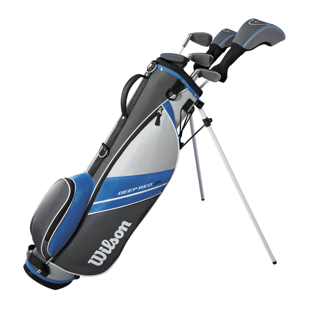 Wilson Deep Red Junior Golfsett Gutt Grå/Blå