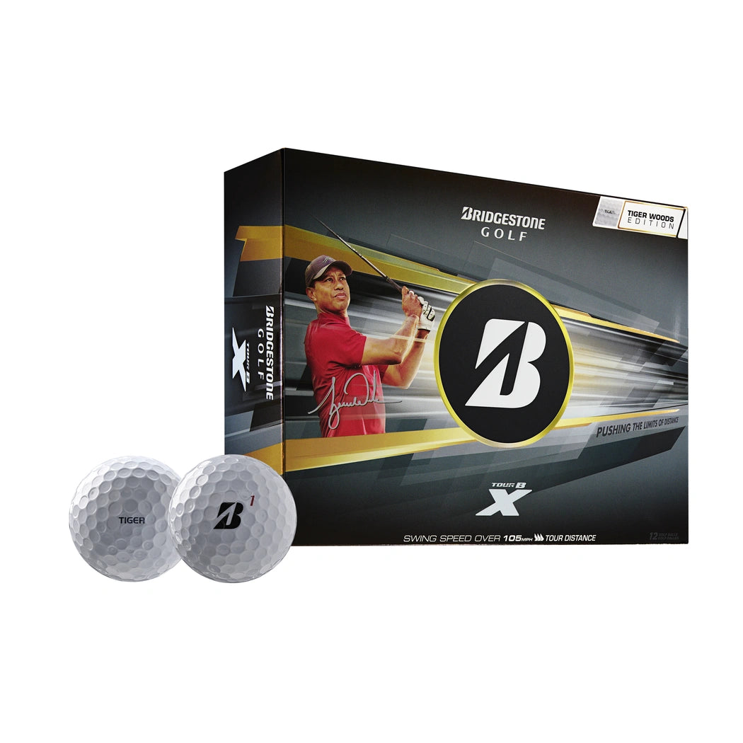 Bridgestone Tour B X Tiger Golfball Hvit
