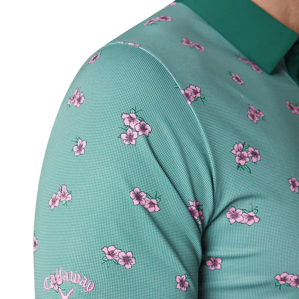 Callaway Azalea Gingham Print Pique Herre Grønn