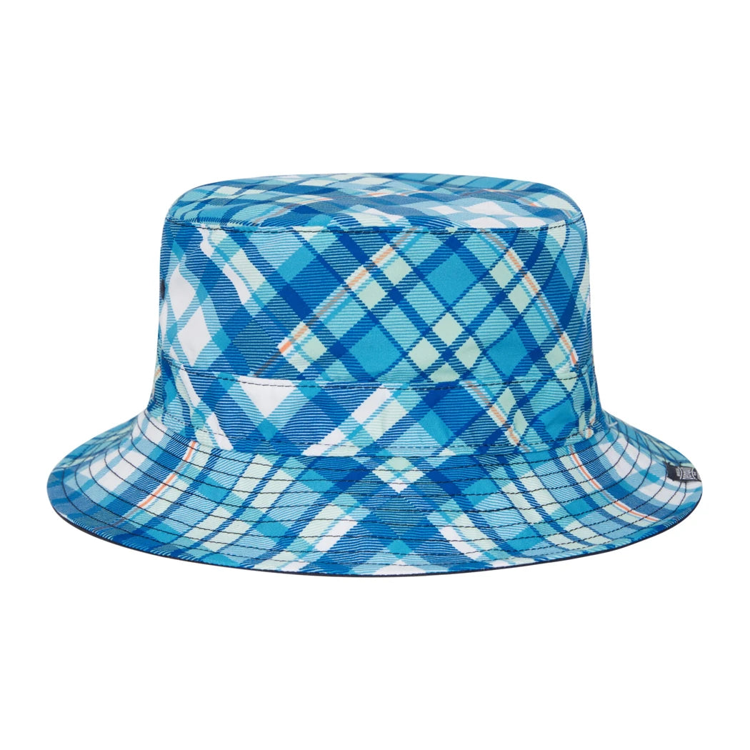 Original Penguin Plaid Reversible Bucket Hat Navy