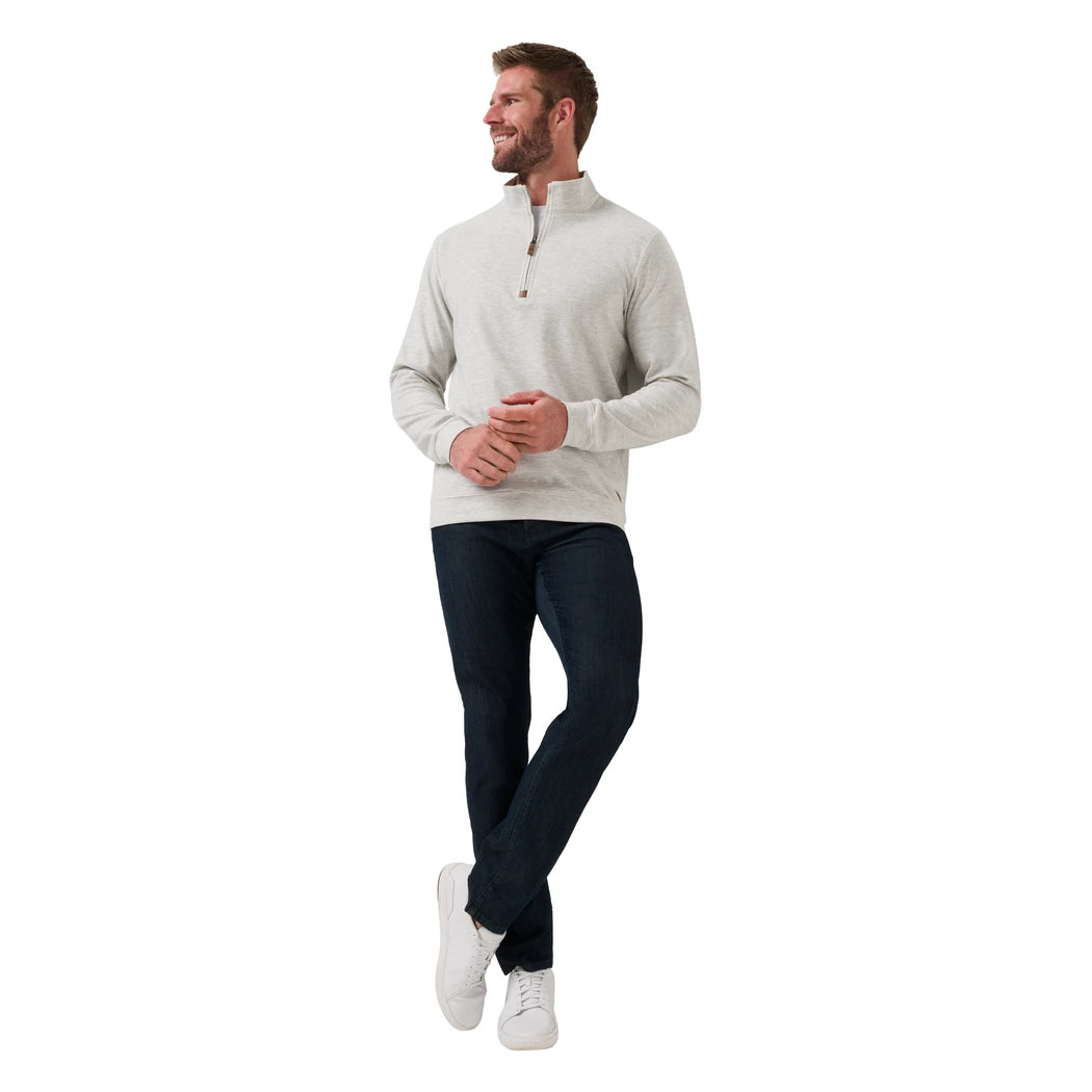 Travis Mathew Cloud 1/4 Zip Genser Herre Grå