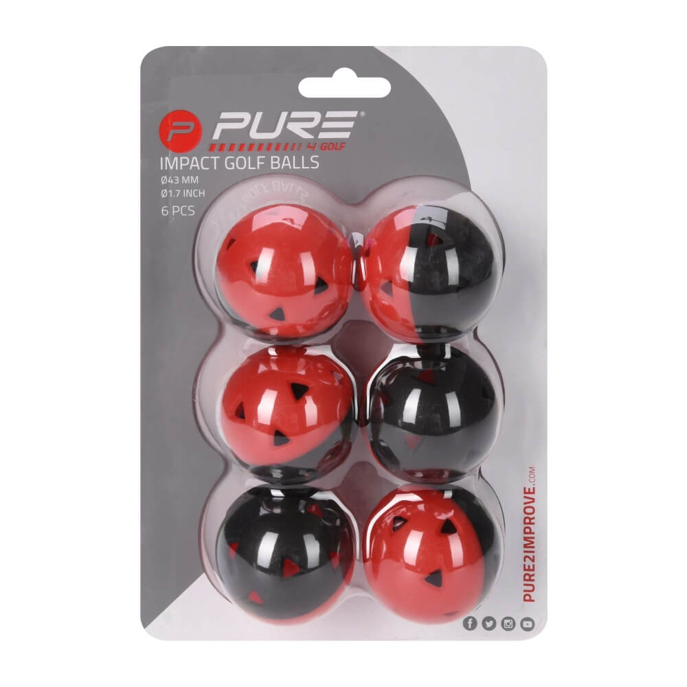 Pure2Improve Impact Treningsballer 6 pack