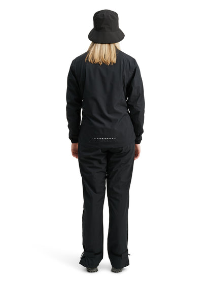 Abacus Links Stretch Regnjakke Dame Sort
