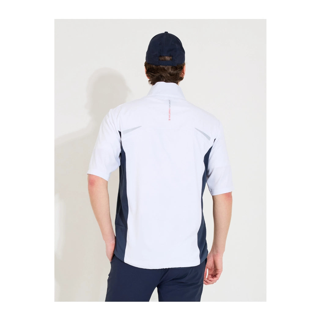 Abacus Lanark Stretch Vindskjorte Herre Hvit/Navy
