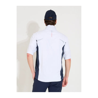 Abacus Lanark Stretch Vindskjorte Herre Hvit/Navy