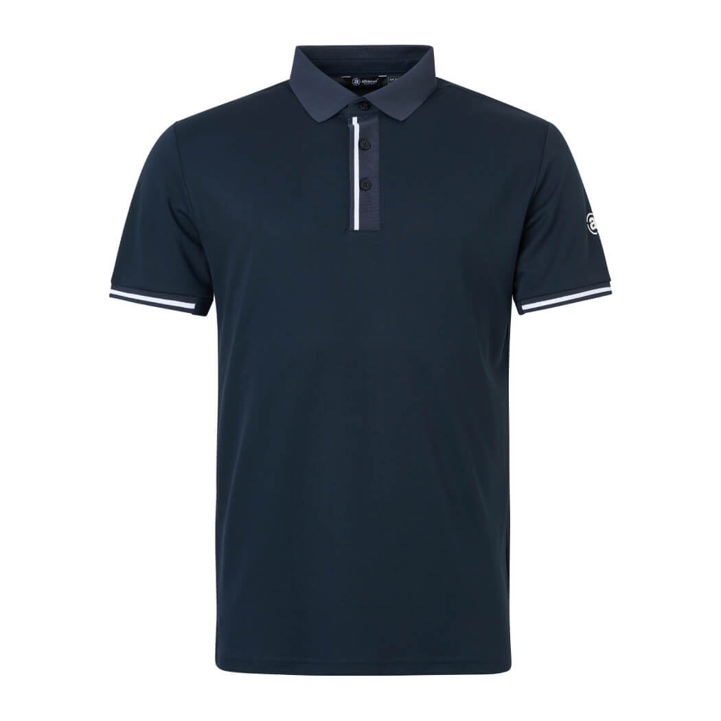 Abacus Pikewood DryCool Pique Herre Navy