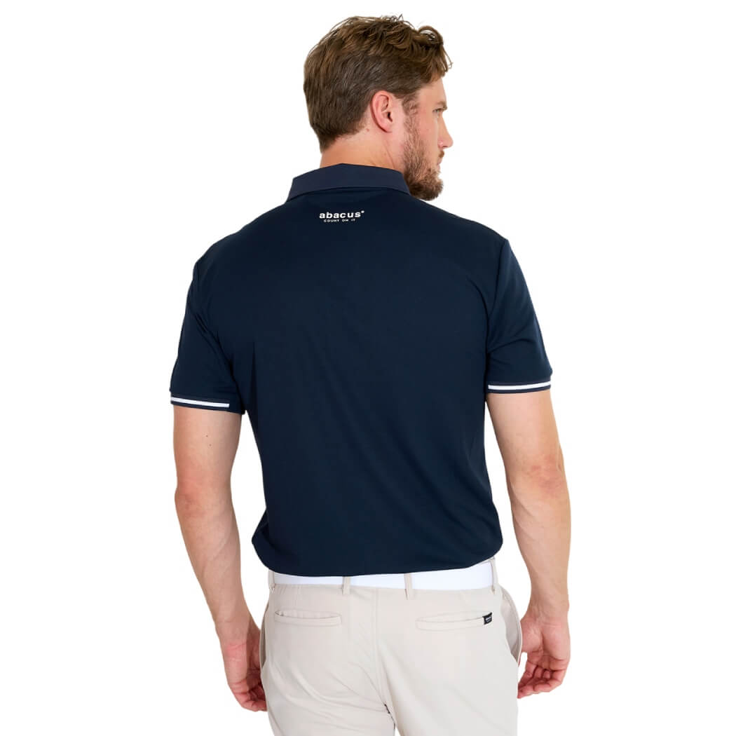 Abacus Pikewood DryCool Pique Herre Navy