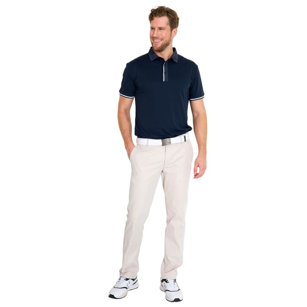 Abacus Pikewood DryCool Pique Herre Navy