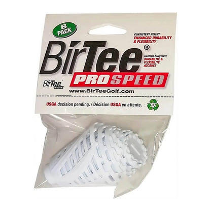 BirTee Pro Speed Golfpegger 8-Pack Hvit
