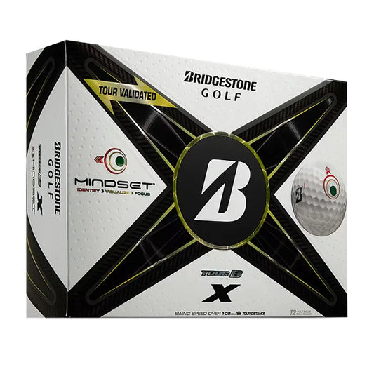 Bridgestone Tour B X MindSet Golfball Hvit