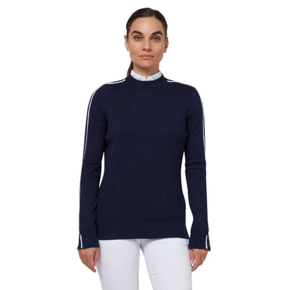 Callaway Striped Genser Dame Navy
