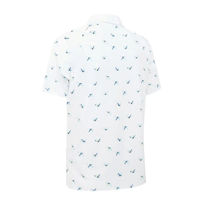Callaway Birdie Print Pique Herre Hvit