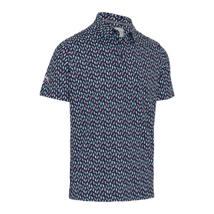 Callaway Birdie Print Pique Herre Navy