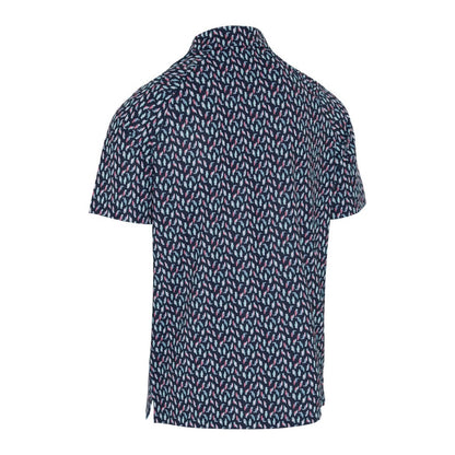 Callaway Birdie Print Pique Herre Navy