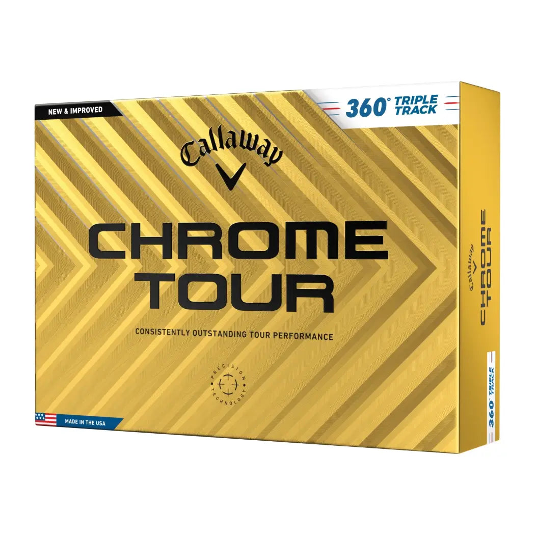 Callaway Chrome Tour 360 Triple Track Golfball Hvit