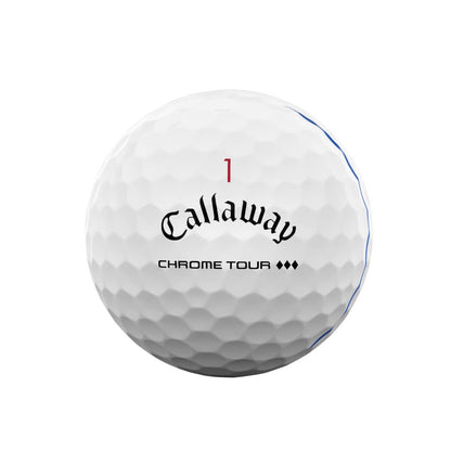 Callaway Chrome Tour Triple Diamond Triple Track Golfball Hvit