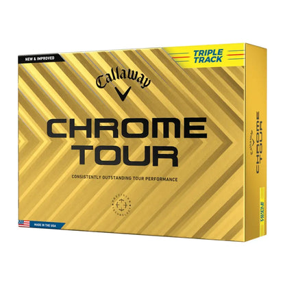 Callaway Chrome Tour Triple Track Golfball Gul