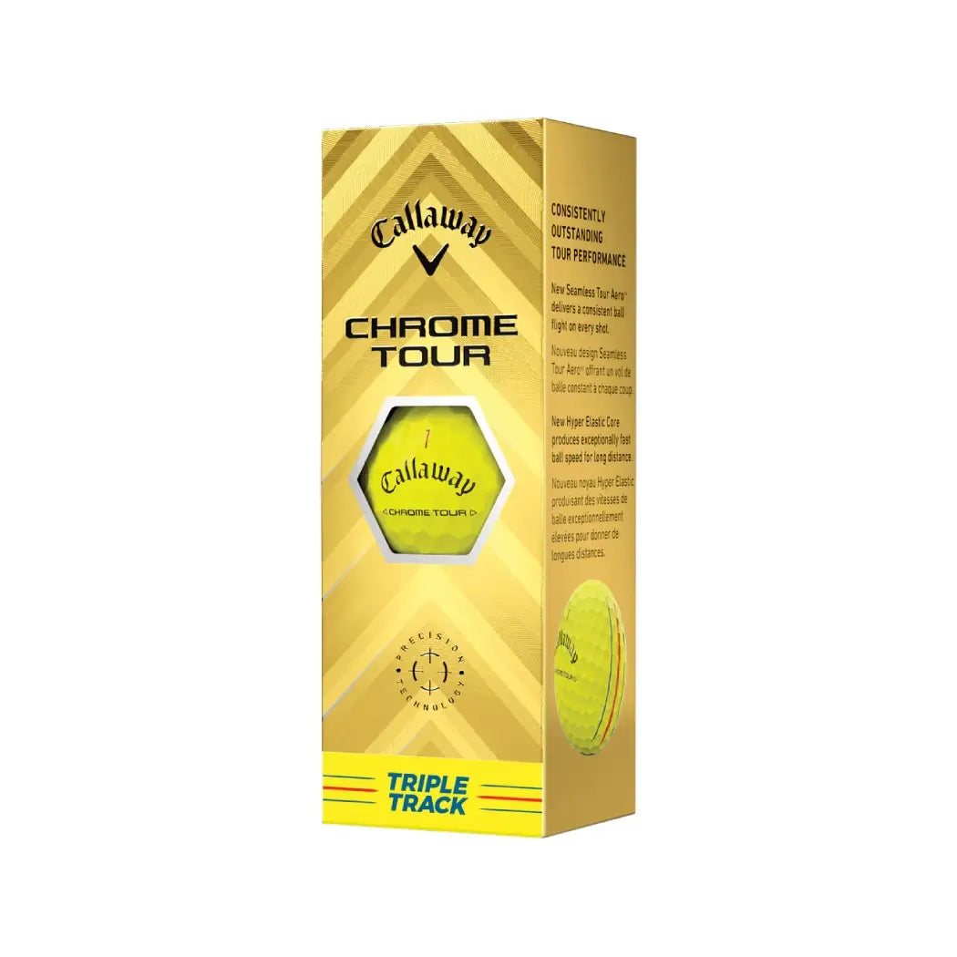 Callaway Chrome Tour Triple Track Golfball Gul
