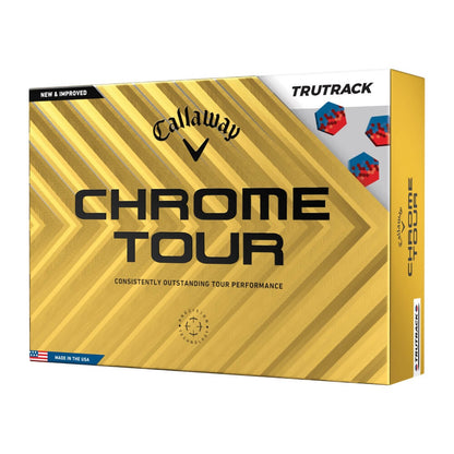 Callaway Chrome Tour TruTrack Golfball Hvit