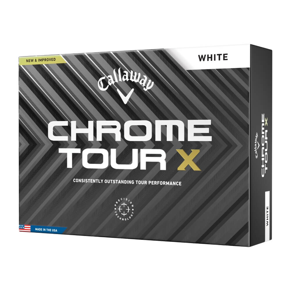 Callaway Chrome Tour X Golfball Hvit