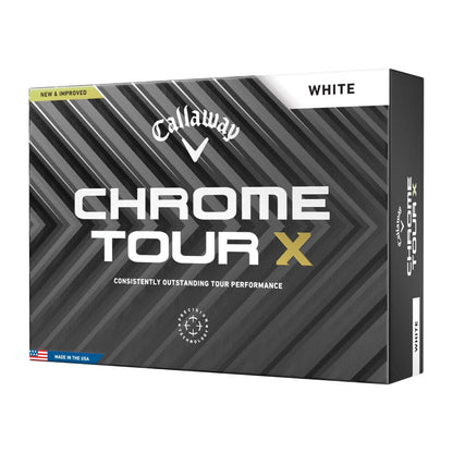 Callaway Chrome Tour X Golfball Hvit