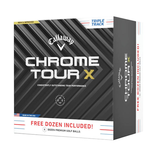 Callaway Chrome Tour X Triple Track Brick Golfball Hvit