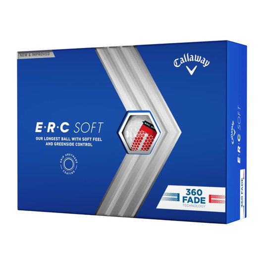 Callaway ERC Soft 360 Fade Golfball Hvit