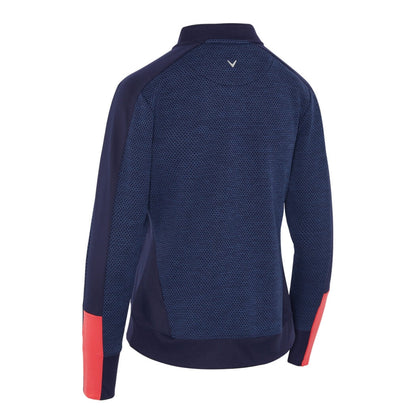 Callaway Heathered Fleece Genser Dame Navy