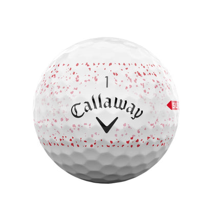 Callaway Supersoft Splatter Golfball Rød