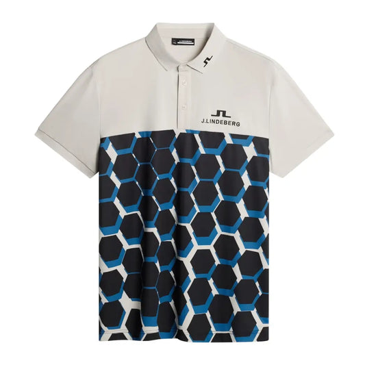 J.Lindeberg Jeffrey Tour Pique Herre Causeway Blue
