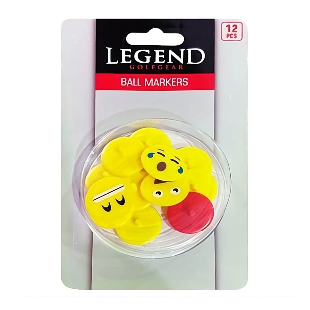 Legend Emoji Ballmarkør 12pk