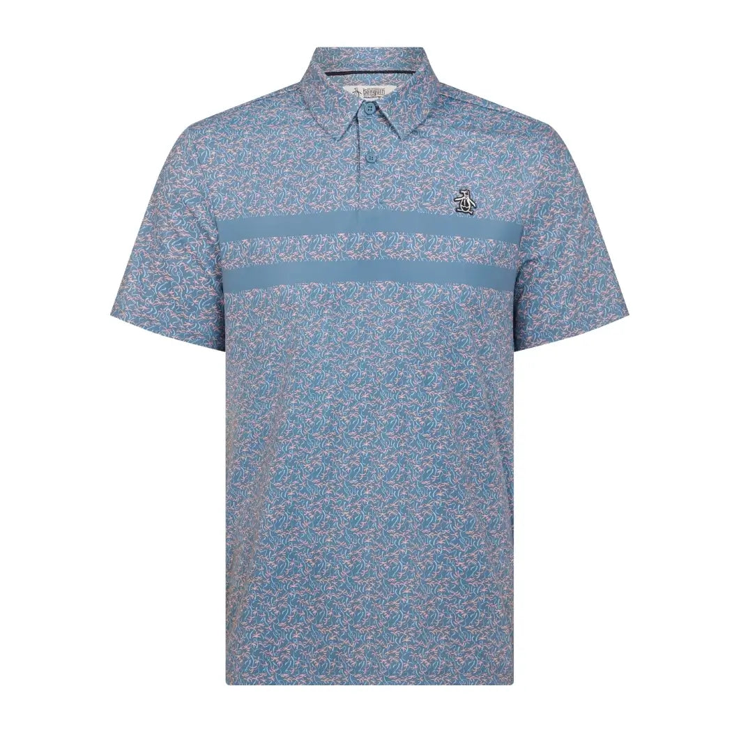 Original Penguin Engineered Novelty Pique Herre Blå