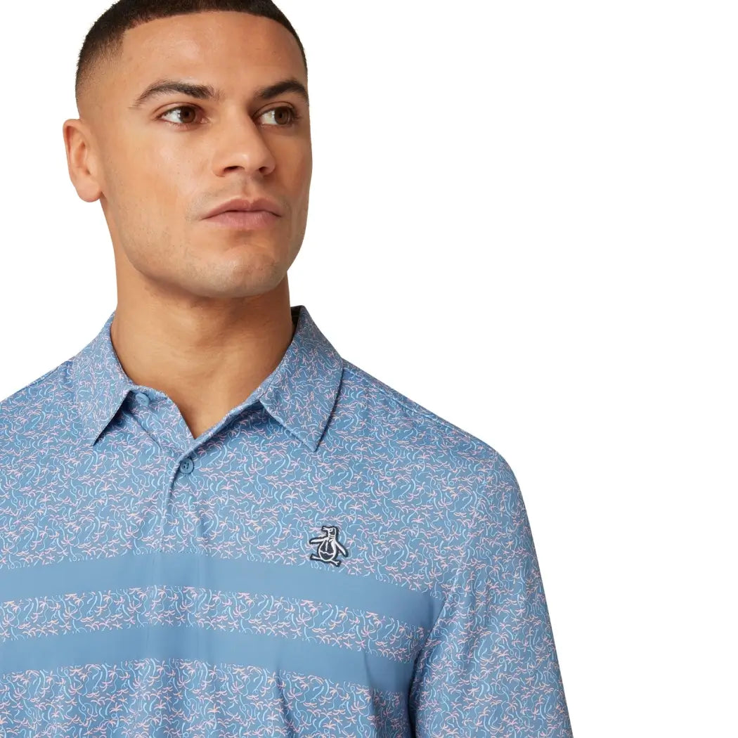 Original Penguin Engineered Novelty Pique Herre Blå