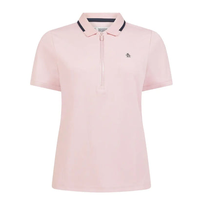 Original Penguin Ribbed Pique Dame Rosa
